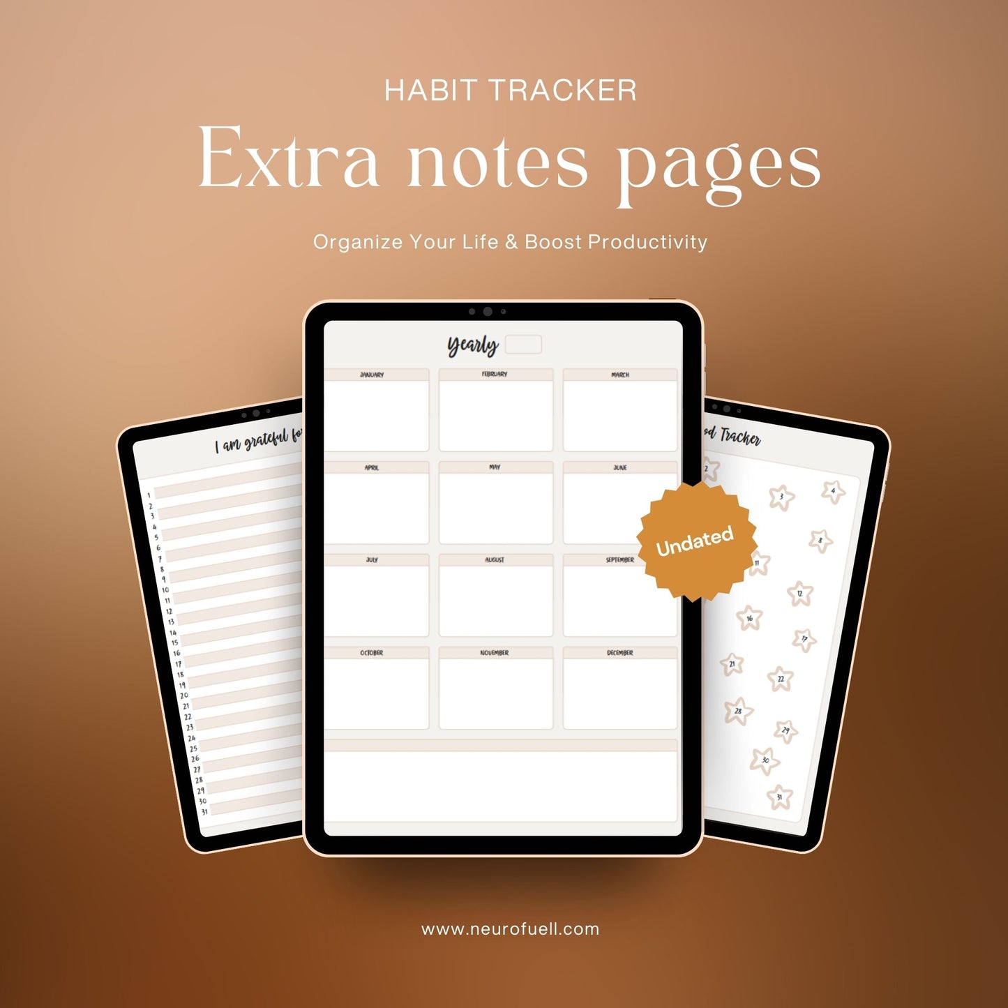 Digital Undated Planner – Organize Your Life & Boost Productivity