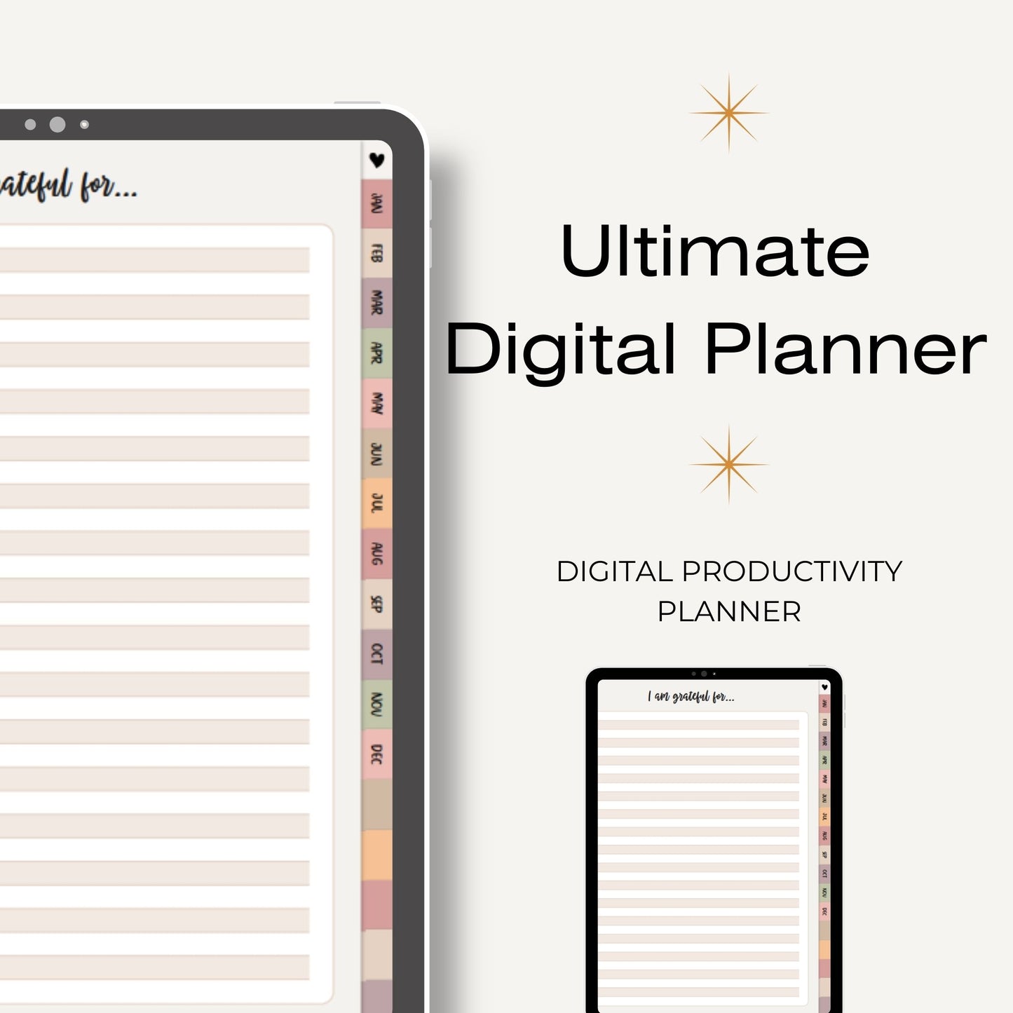 Digital Undated Planner – Organize Your Life & Boost Productivity