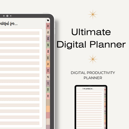 Digital Undated Planner – Organize Your Life & Boost Productivity